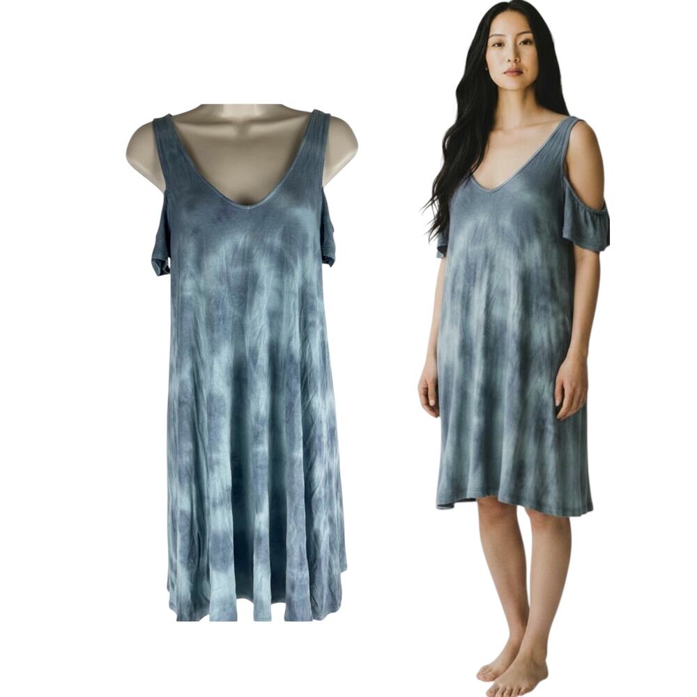 NEW American Eagle Cold Shoulder Dress Tie Dyed Sleeveless Size S